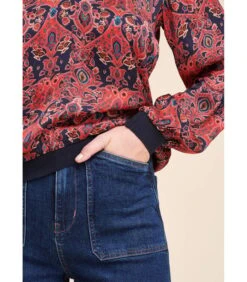 Top In Bedrukte Viscose Satijn 8 Top In Bedrukte Viscose Satijn -Dames Outfits Winkel fe27ae47dcc74dde94b1ef18f6c1c028