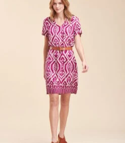 Korte Jurk In Print Met Basis In Ecovero™-viscose, -Dames Outfits Winkel fe3e34ebb6134dbdb7ec91b8e8b053ce